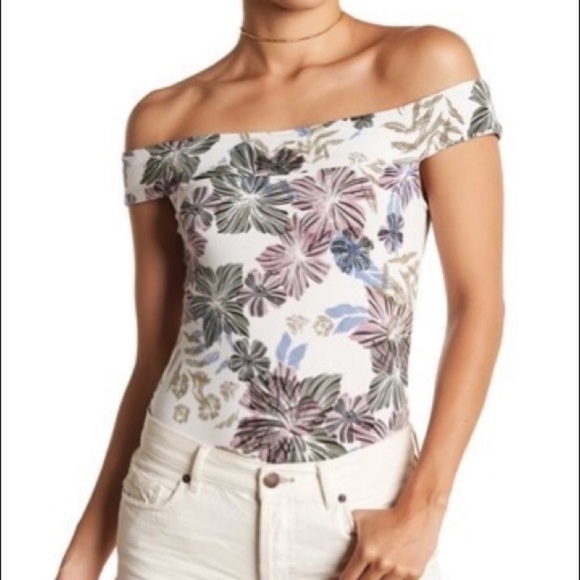 Free People Off the Shoulder Bodysuit - Picture 1 of 11